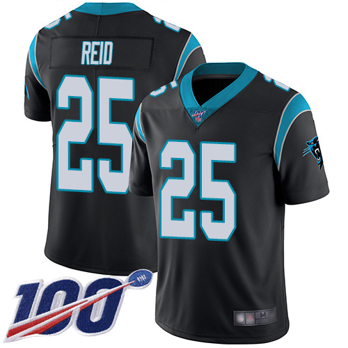 Carolina Panthers Limited Black Youth Eric Reid Home Jersey NFL Football #25 100th Season Vapor Untouchable->youth nfl jersey->Youth Jersey